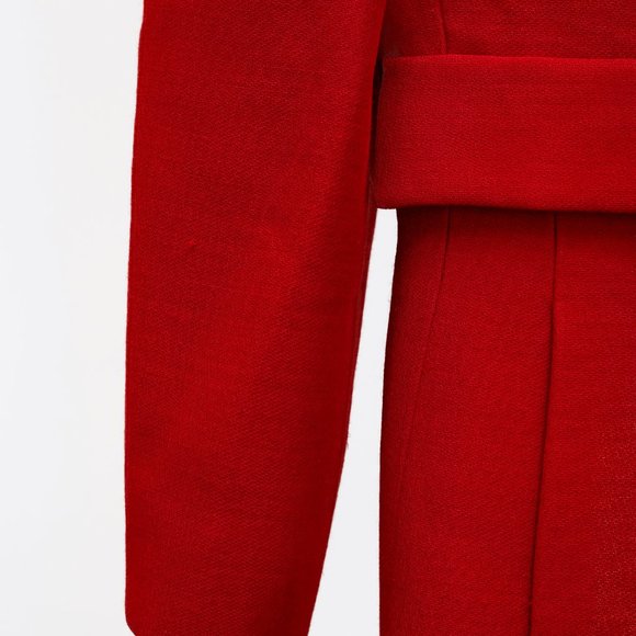 Chanel 01A Red Wool Blazer - Picture 7 of 13